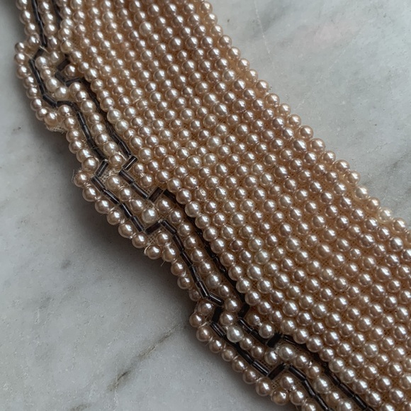 Vintage pearl collar necklace BAARE BEARDS INC - Picture 8 of 14